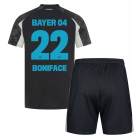 Bayer Leverkusen Victor Boniface #22 Tredje skjorte til barn 2024-25 Kortermet (+ korte bukser)